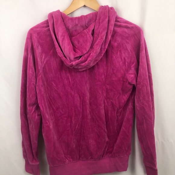 S Juicy Couture Velour Hot Pink Track Jacket. - Picture 5 of 6